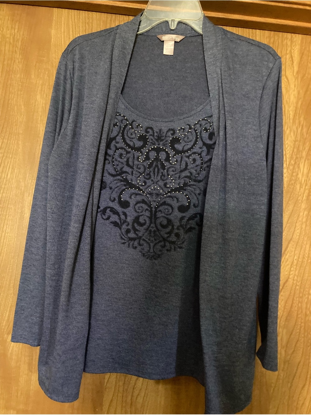 White Stag ladies top w/ built in cardigan Sz Lg 12/14